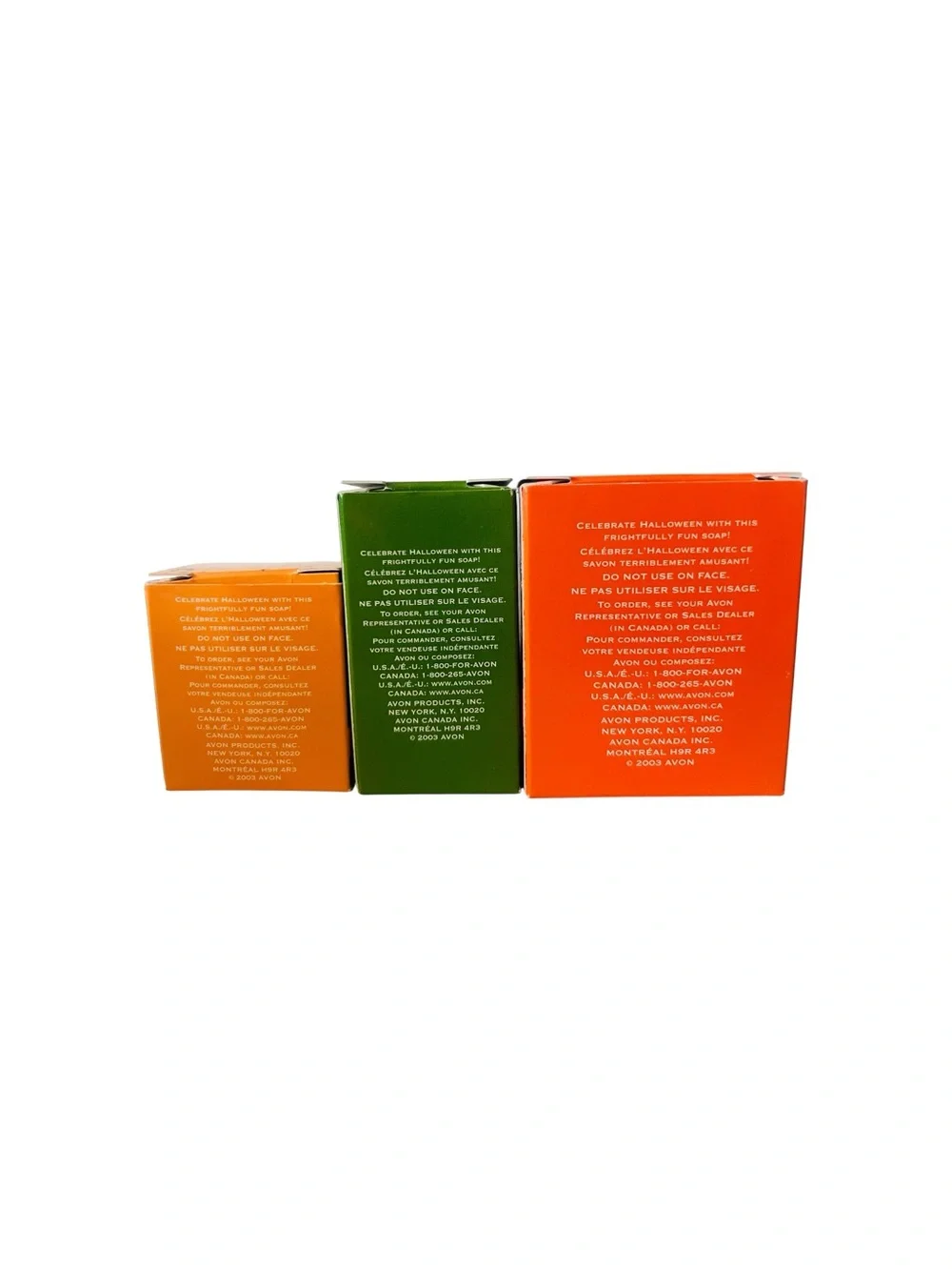 Vintage Avon Halloween Soap Set (3 Pieces) - 2003